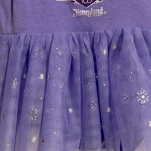 Minnie Mouse Disney100 Dress Baby Disneyland Purple Tulle - Picture 4 of 5